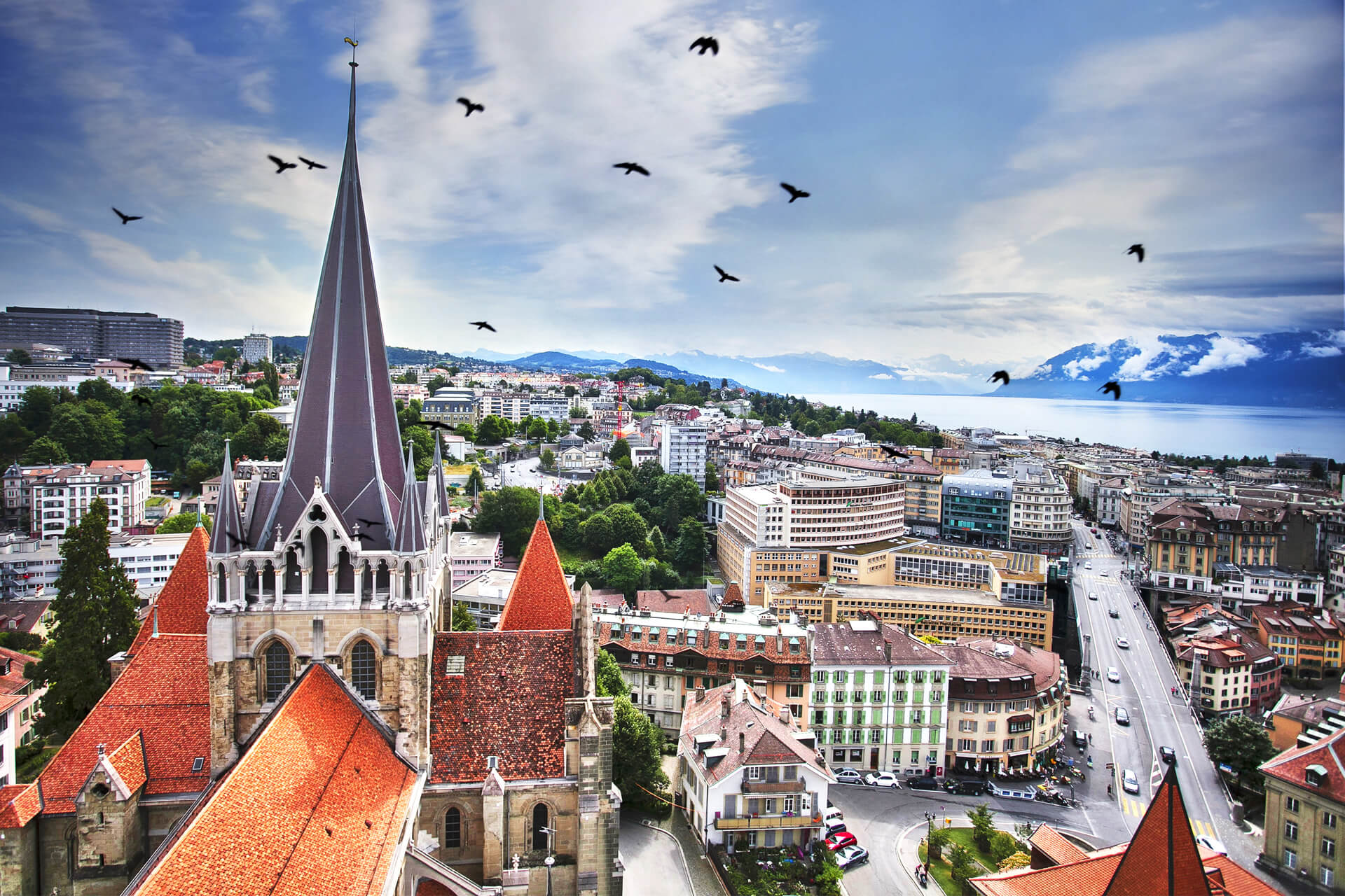 Beautiful Lausanne in Switzerland